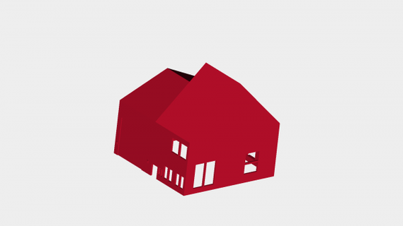 Casa rossa 3d print model - Mito3D