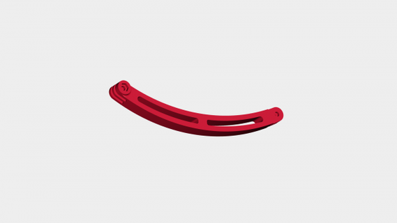 180 mm curva braccio gopro sjcam rossa 3d print model - Mito3D
