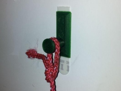 peg wall hook 3m strips redpah 3d print model - Mito3D