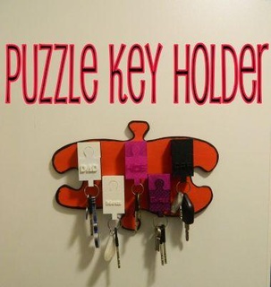puzzle key holder redpah 3d print model - Mito3D