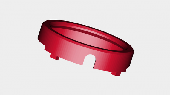 moto360 orologio intelligente paraurti Astuccio guaina rossa 3d print model - Mito3D