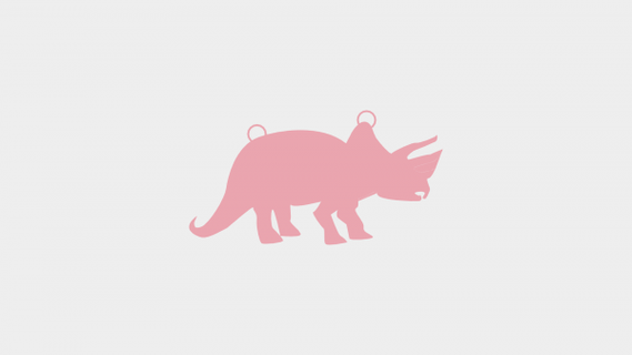 triceratopo pendente rossa 3d print model - Mito3D