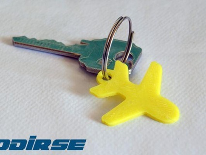 plane keychain - logo redpah 3d print model - Mito3D