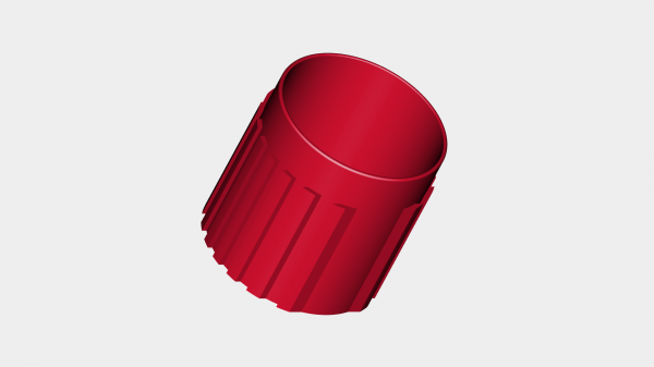 aderente tazza rossa 3D print model - Mito3D