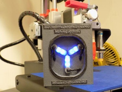 fluxo capacitor piscando luzes redpah 3d print model - Mito3D