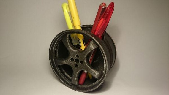 cerchio porta penna rossa 3d print model - Mito3D