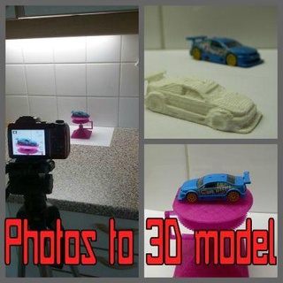 In piedi 3d modelling fotografia rossa 3d print model - Mito3D