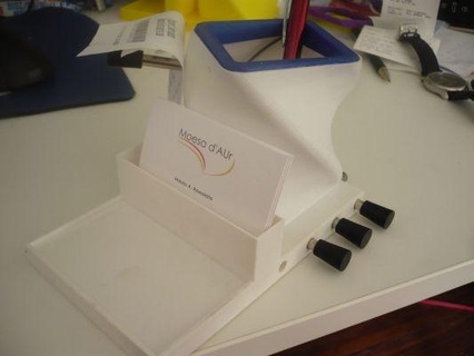 pen & card holder redpah 3d print model - Mito3D