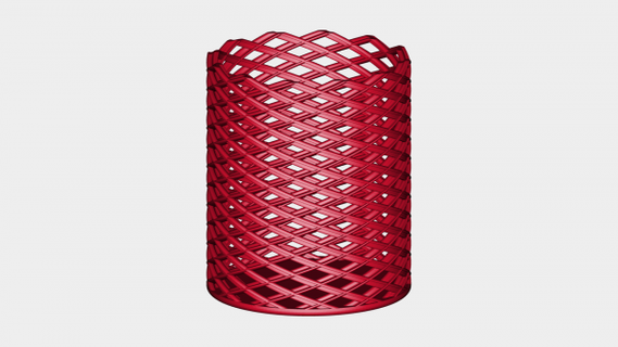 basket vase redpah 3d print model - Mito3D