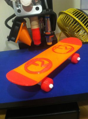 Gesicht Monster Mini Skateboard redpah 3D print model - Mito3D