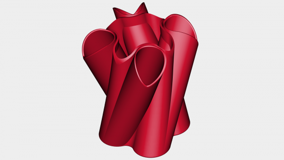 vaso rossa 3d print model - Mito3D