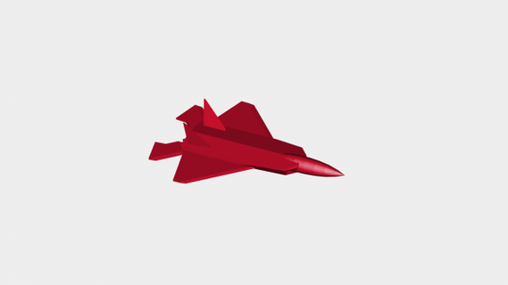 f22 fighter jet redpah 3d print model - Mito3D