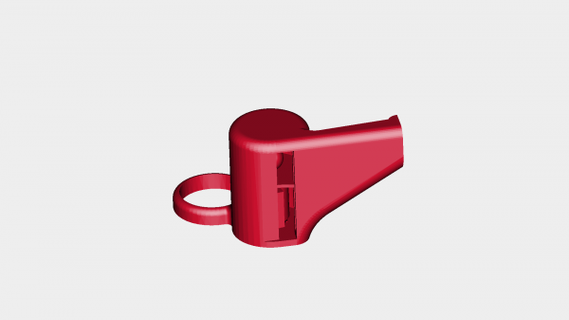 fischio rossa 3d print model - Mito3D