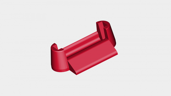 vuoto attività commerciale carta titolare supporto rossa 3d print model - Mito3D