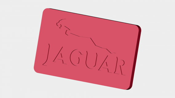 giaguaro piatto rossa 3d print model - Mito3D
