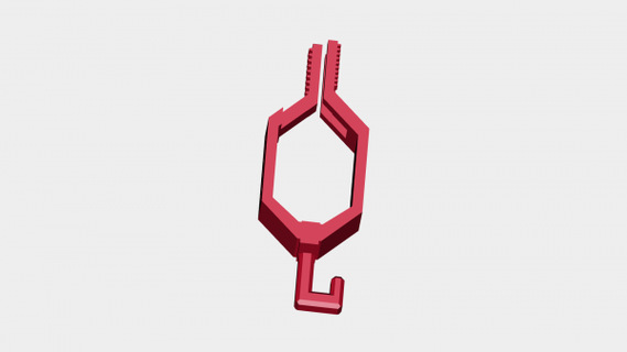 pinch clamp usa utility hook redpah 3d print model - Mito3D