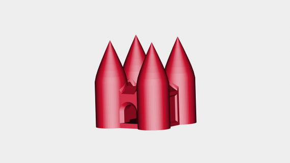 castelo redpah 3d print model - Mito3D