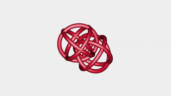 linked spheres redpah 3d print model - Mito3D