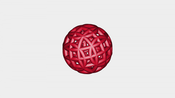 creative ball redpah 3D print model - Mito3D