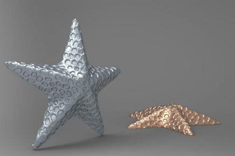 decorative star redpah 3d print model - Mito3D