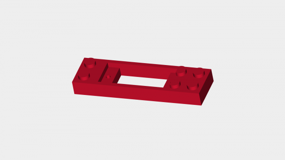 9g servo Lego montare rossa 3d print model - Mito3D