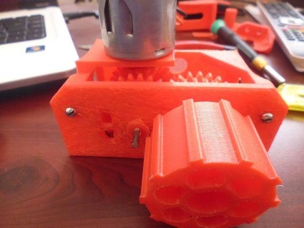 gearbox robot battle sumobot redpah 3d print model - Mito3D
