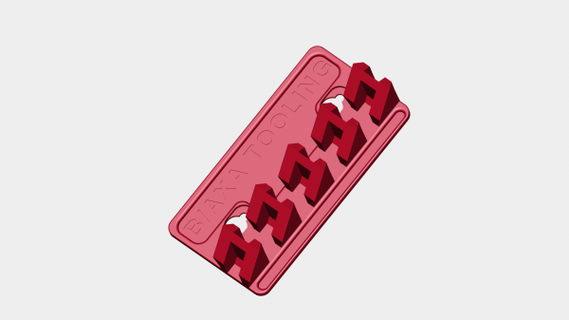 AXA Presto modificare tornio utensili titolare supporto rossa 3d print model - Mito3D