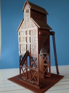 scala carbone sollevamento Torre valmik rossa 3d print model - Mito3D