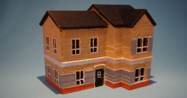 detailliert Haus redpah 3D print model - Mito3D