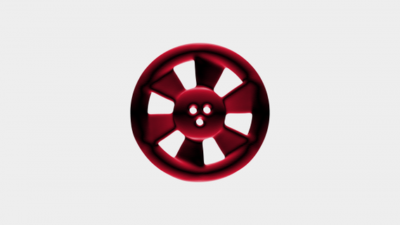propeller button rossa 3d print model - Mito3D