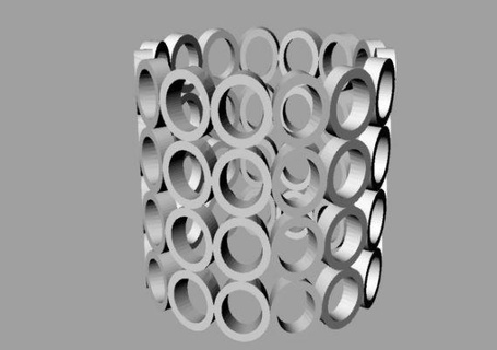 bracciale anelli rossa 3d print model - Mito3D