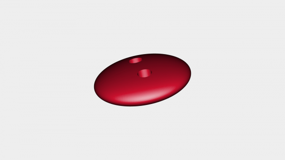 disk button redpah 3d print model - Mito3D