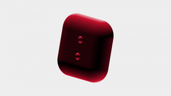 quadrado botão redpah 3d print model - Mito3D