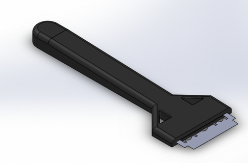 rasoir grattoir manipuler redpah 3d print model - Mito3D
