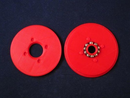 tinkeriffic bb bearing 60mm spool spindle redpah 3d print model - Mito3D