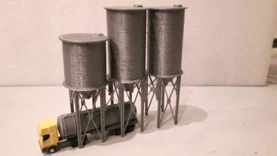 n scale silo redpah 3d print model - Mito3D