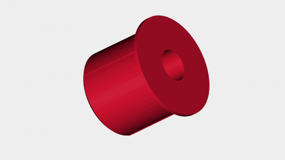 makerbot mini bobina sognatore adattatore rossa 3d print model - Mito3D