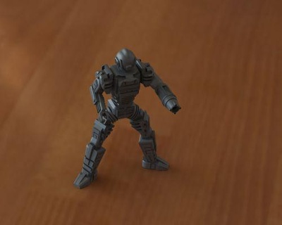 Roboter Soldat Spielzeug redpah 3d print model - Mito3D