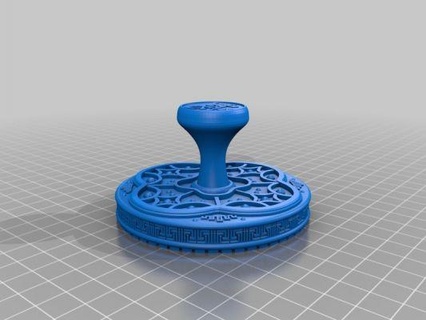 year snake stamp redpah 3d print model - Mito3D