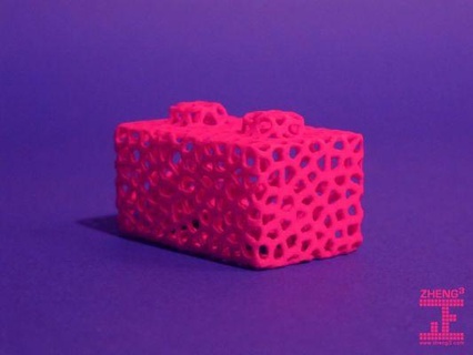 obbediente bloxen voronoi rossa 3d print model - Mito3D