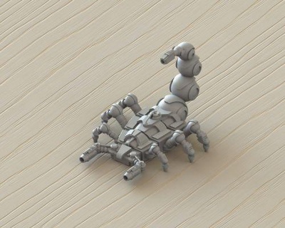 Skorpion Roboter Spielzeug redpah 3d print model - Mito3D