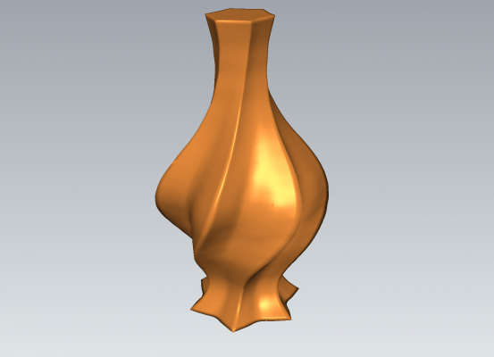 hexagonal tordu vase redpah 3D print model - Mito3D