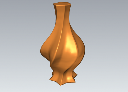 altıgen bükülmüş vazo redpah 3d print model - Mito3D
