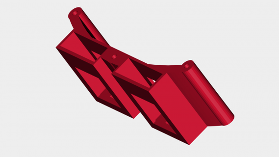 cielo eroe Spyder telaio vassoi vtx guidato btu rossa 3d print model - Mito3D