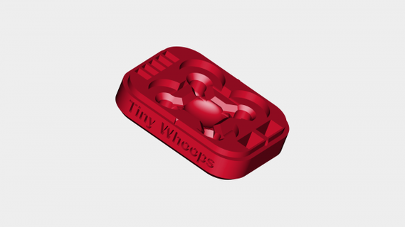 minuscolo whoops protezione Astuccio guaina rossa 3d print model - Mito3D