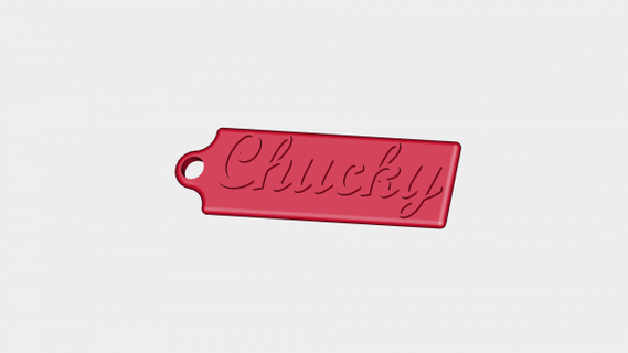 keychain chucky redpah 3d print model - Mito3D