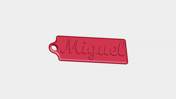 keychain miguel redpah 3d print model - Mito3D