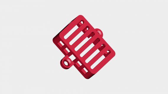 upair tx mod ventilato copertina guaina rossa 3d print model - Mito3D
