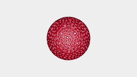 Navidad pelota voronoi redpah 3d print model - Mito3D