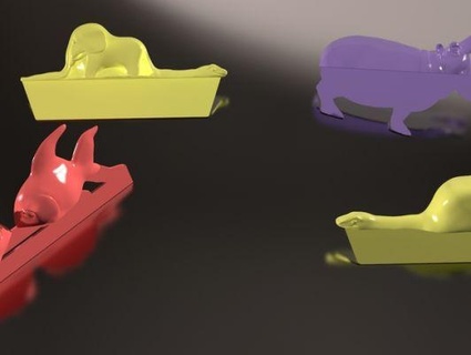 bookmark hippo redpah 3d print model - Mito3D